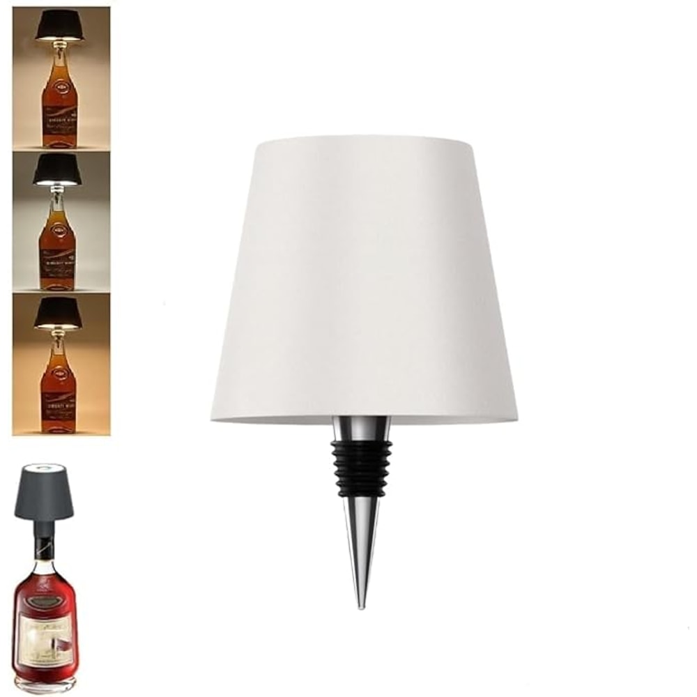 Wireless Bottle Table Lamp Touch Control Night Light With 3 Color Modes Stepless Dimming 6