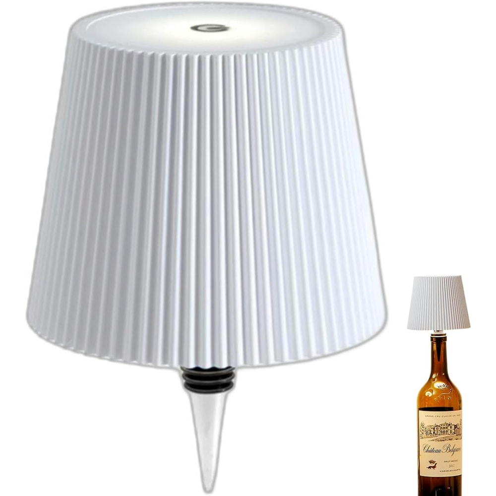 Wireless Bottle Table Lamp Touch Control Night Light With 3 Color Modes Stepless Dimming 12