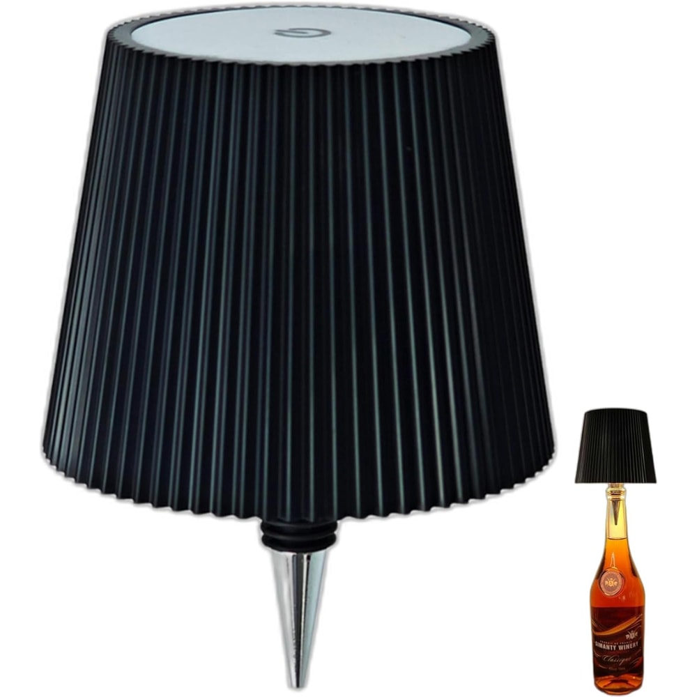 Wireless Bottle Table Lamp Touch Control Night Light With 3 Color Modes Stepless Dimming 11