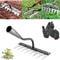 Carbon Steel Garden Hand Rake 5 To 8 Teeth Weeding Soil Scarifier Tool For Farming Landscaping 8
