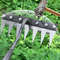Carbon Steel Garden Hand Rake  5 To 8 Teeth Weeding  Soil Scarifier Tool For Farming  Landscaping 4