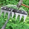 Carbon Steel Garden Hand Rake 5 To 8 Teeth Weeding Soil Scarifier Tool For Farming Landscaping 4
