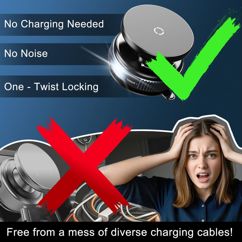 Xiaomi 360 Magnetic Car Phone Holder  Vacuum Suction Mount For Dashboard Windshield  Desktop Use 3