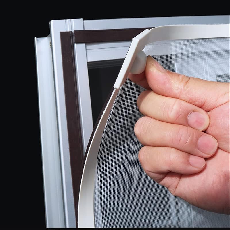 White MosquitoProof Window  Door Screen Customizable Insect Netting For Summer Ventilation 4