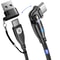 AUFU 100W Magnetic USB Charging Cable 5A Fast Charge TypeC Micro USB Magnet Cable For IPhone Sams 3