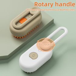 3-in-1 steamy pet grooming brush – electric spray dog & cat hair brush with massage & detangler function