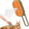 3in1 Steamy Pet Grooming Brush Electric Spray Dog Cat Hair Brush With Massage Detangler Function 5