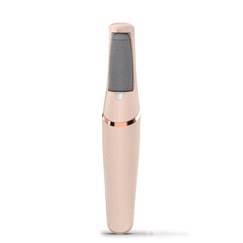 USB Rechargeable Electric Foot Grinder  Pedicure Tool With 2 Removable Roller Heads For Smooth Soft 1