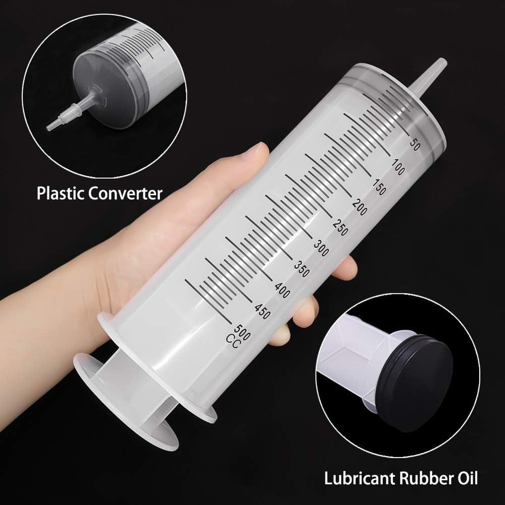 Large Capacity Syringe Pump With Hose  100ml300ml550ml Oil Liquid  Pet Feeding Dispenser For Hydrop 5