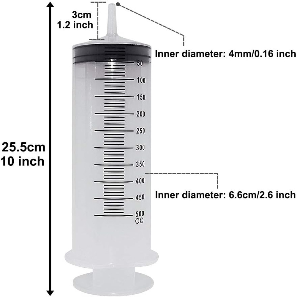 Large Capacity Syringe Pump With Hose  100ml300ml550ml Oil Liquid  Pet Feeding Dispenser For Hydrop 1