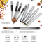 Travel Watercolor Brushes Round ExtraLong Synthetic Sable Pocket Brushes With Protective Handle Ca 5