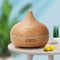 500ml Ultrasonic Essential Oil Diffuser Wood Grain Aroma Humidifier With Remote Control 7Color LE 2
