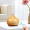 500ml Ultrasonic Essential Oil Diffuser  Wood Grain Aroma Humidifier With Remote Control  7Color LE 1