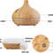 500ml Ultrasonic Essential Oil Diffuser  Wood Grain Aroma Humidifier With Remote Control  7Color LE 5