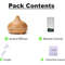 500ml Ultrasonic Essential Oil Diffuser  Wood Grain Aroma Humidifier With Remote Control  7Color LE 7