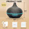 500ml Ultrasonic Essential Oil Diffuser  Wood Grain Aroma Humidifier With Remote Control  7Color LE 12