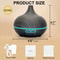 500ml Ultrasonic Essential Oil Diffuser Wood Grain Aroma Humidifier With Remote Control 7Color LE 12
