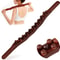 Beech Wood Guasha Scraping Stick 820Bead Universal Back Abdominal Massager For Tendon Relaxation 0