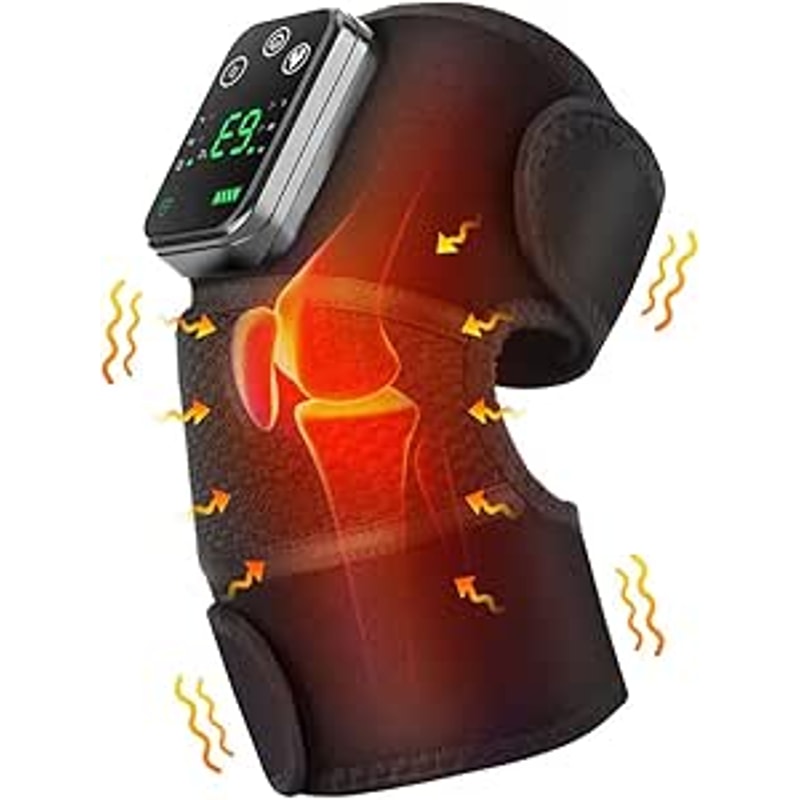 Electric Heated Shoulder Massager Vibration Support Belt With Adjustable Heat Compression Therapy 2