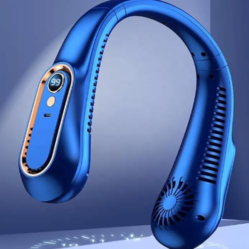 Xiaomi Bladeless Neck Fan  8000mAh Portable Rechargeable Hanging Fan With LED Display  Silent Airfl 8