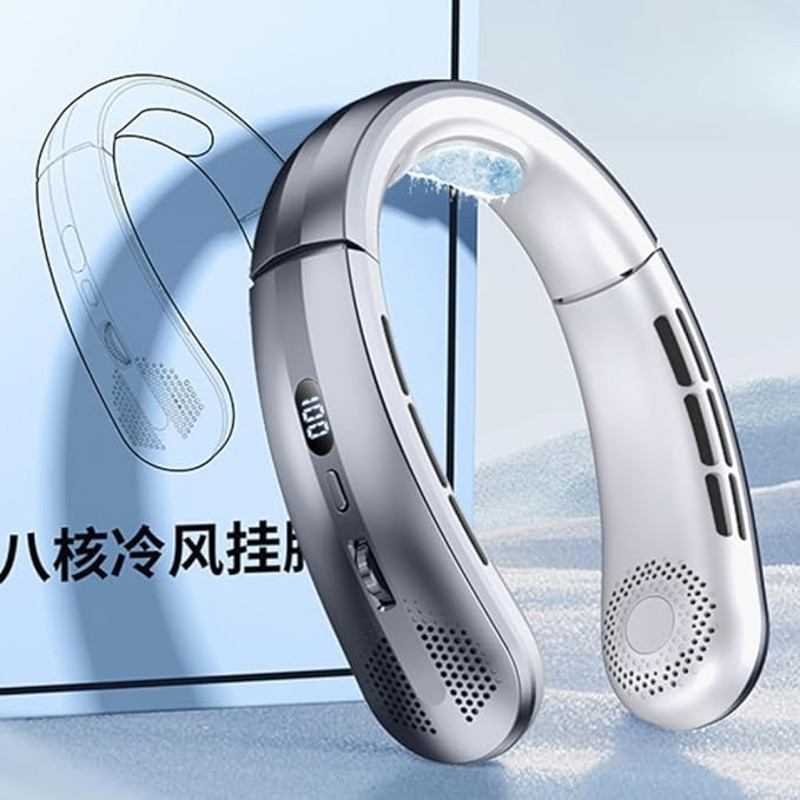 Xiaomi Bladeless Neck Fan  8000mAh Portable Rechargeable Hanging Fan With LED Display  Silent Airfl 11