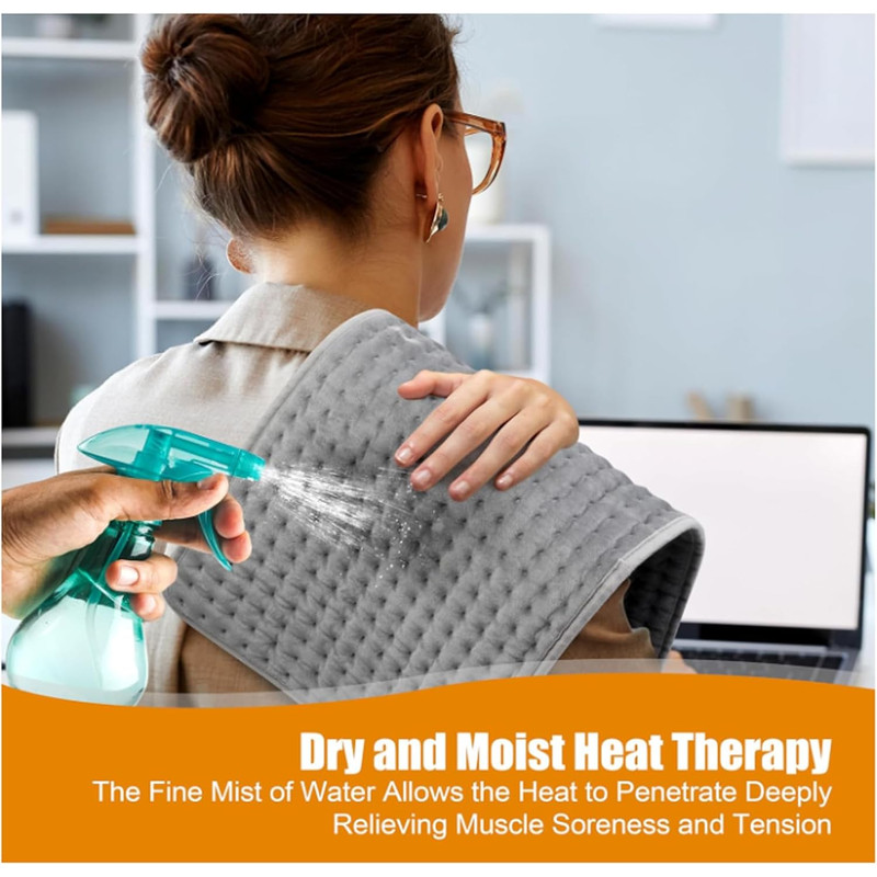 Electric Heating Pad Blanket  9Level Adjustable Heat With 4 Mode Timer For Neck Shoulder Back  Leg  5