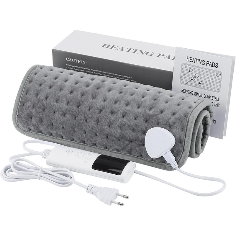 Electric Heating Pad Blanket  9Level Adjustable Heat With 4 Mode Timer For Neck Shoulder Back  Leg  0
