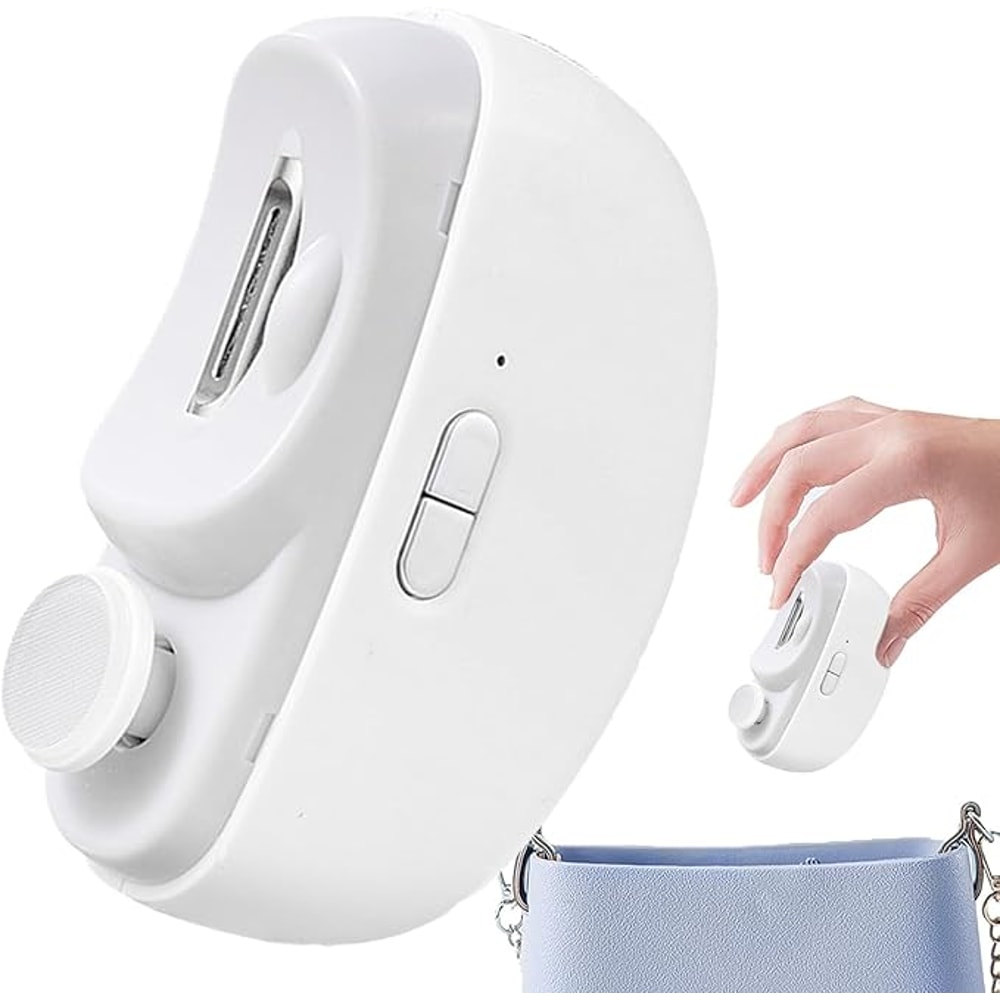 Electric Nail Clippers With LED Light Automatic Trimmer Polisher For Babies Adults Seniors 0