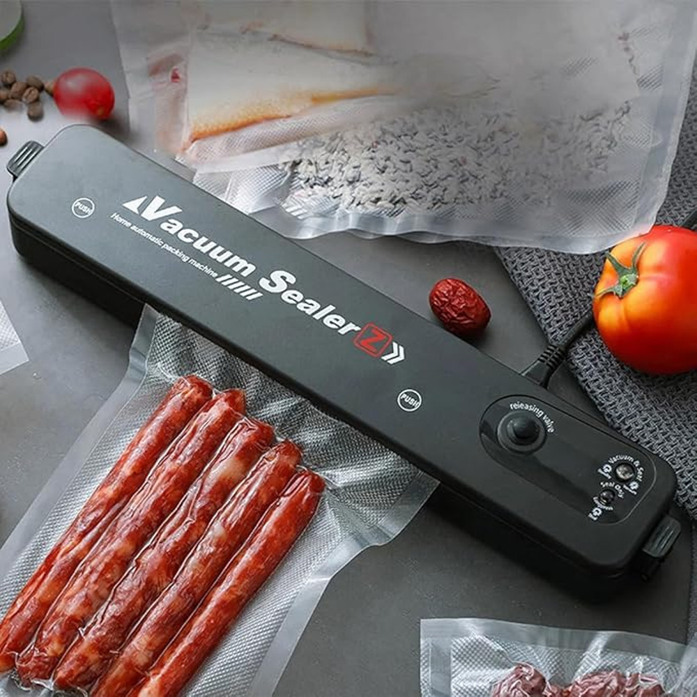 Electric Vacuum Sealing Machine  2025 Black 220V110V Food Saver With Vacuum Bags For Home Food Stor 4