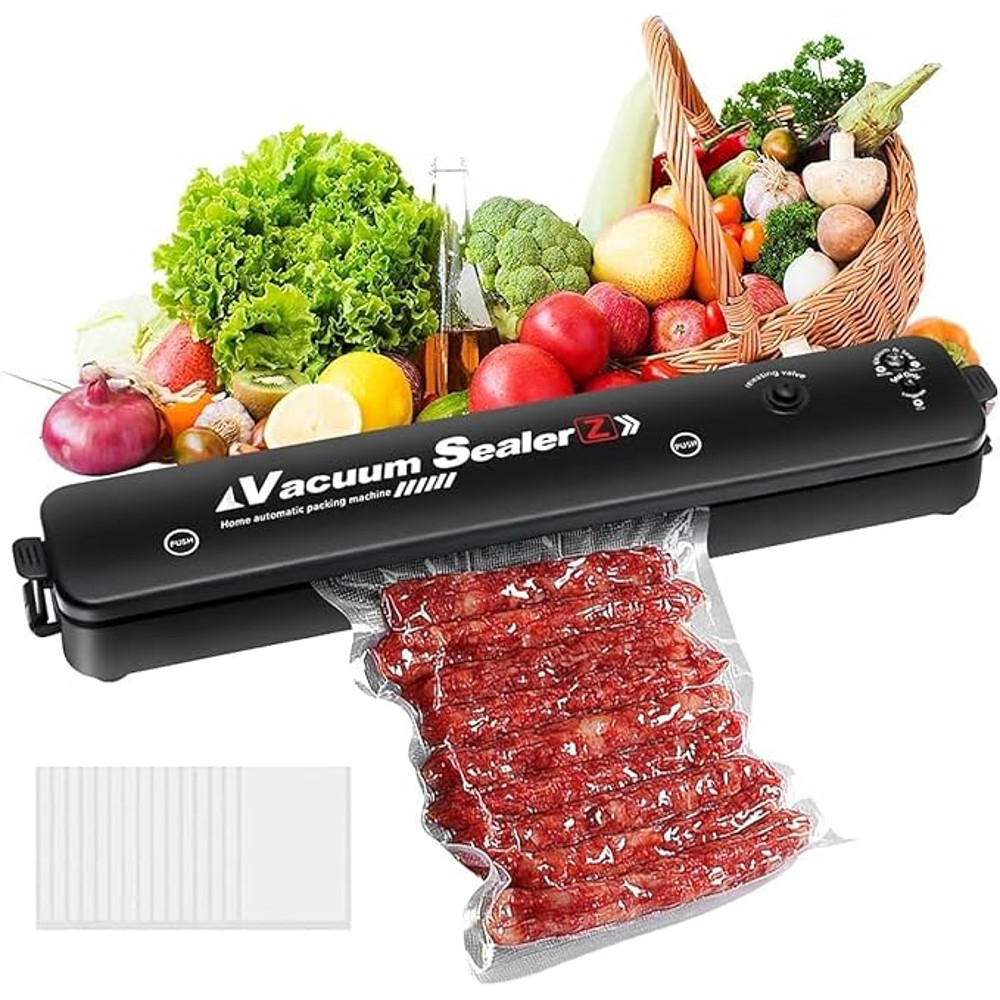 Electric Vacuum Sealing Machine  2025 Black 220V110V Food Saver With Vacuum Bags For Home Food Stor 0