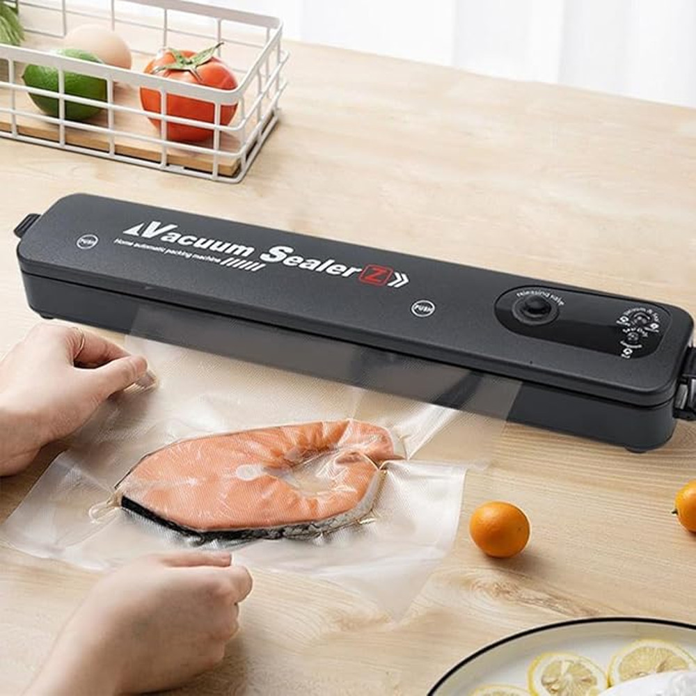 Electric Vacuum Sealing Machine  2025 Black 220V110V Food Saver With Vacuum Bags For Home Food Stor 2