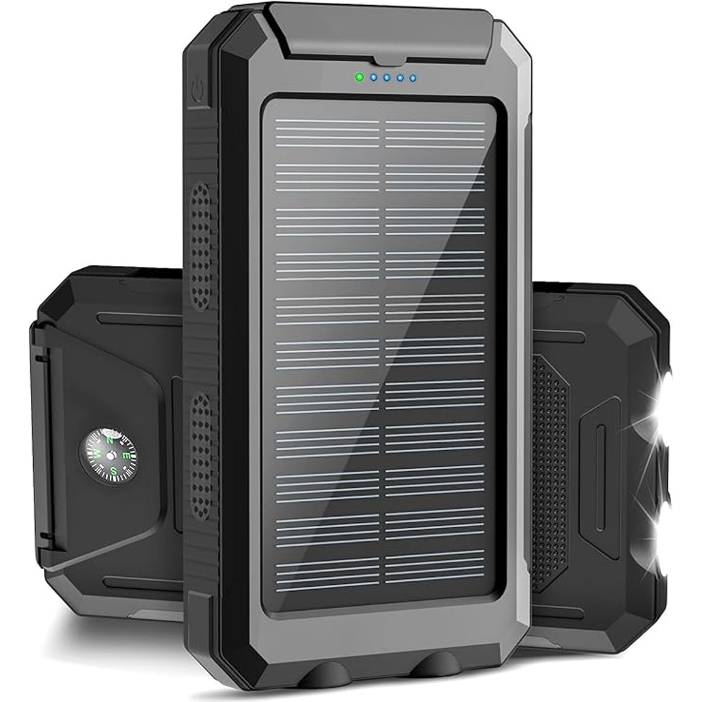 38800mAh Waterproof Solar Power Bank Dual USB Outdoor Mobile Charger For Camping  Travel 10