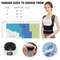 Adjustable Back Brace Posture Corrector  Full Back Support For Spine Neck  Shoulder Alignment Men   4