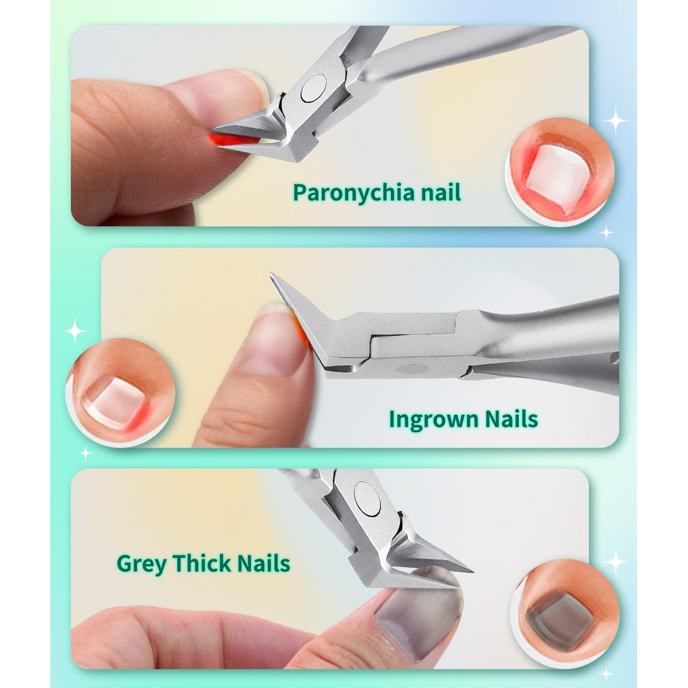 ProPed Nail Nipper Ingrown Toenail Clipper  Thick Toenail Nipper With Surgical Grade Stainless Stee 4