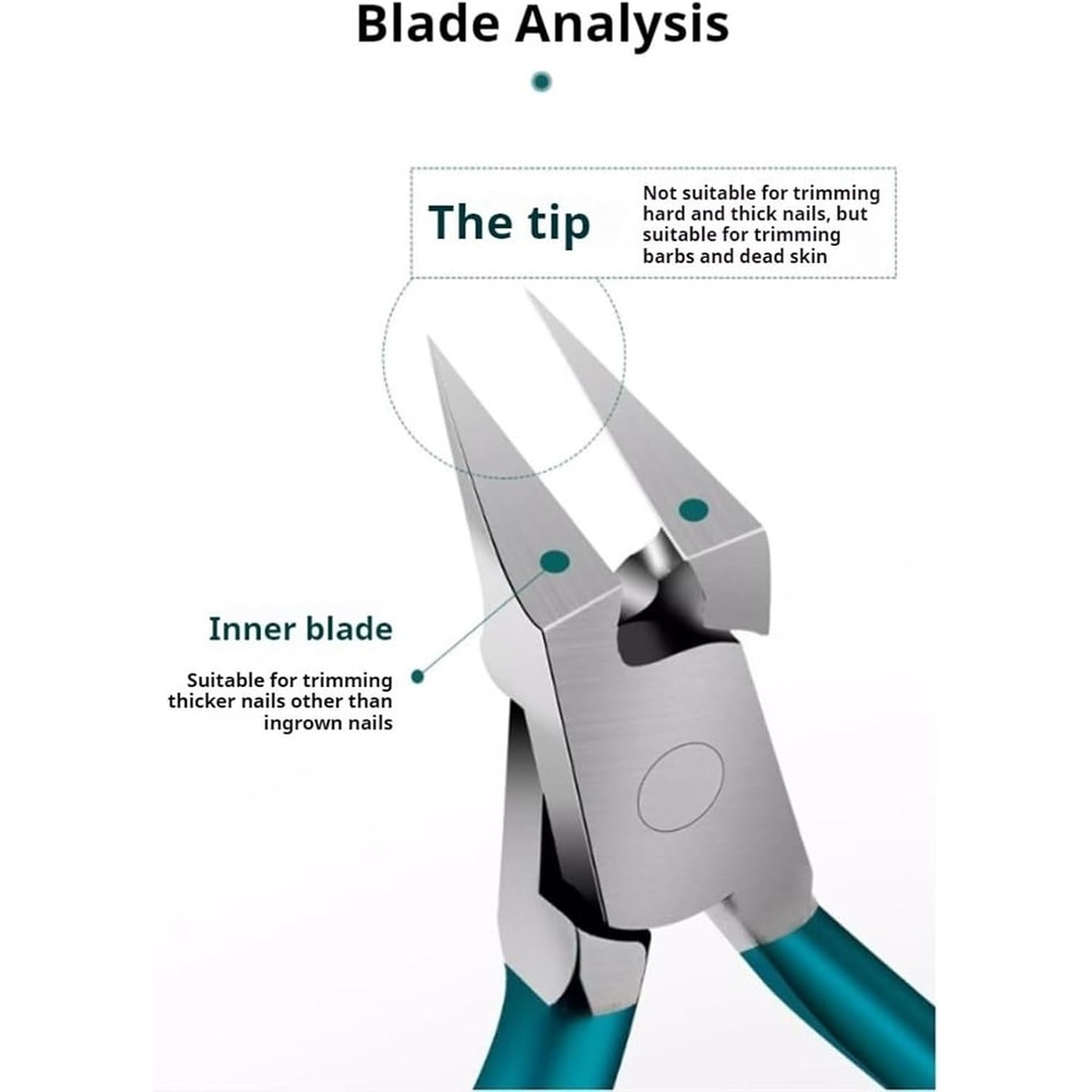 ProPed Nail Nipper Ingrown Toenail Clipper  Thick Toenail Nipper With Surgical Grade Stainless Stee 1