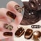 Cat Eye Magnetic Gel Polish Black Glass Shine For Winter Nail Art 7