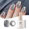 Cat Eye Magnetic Gel Polish Black Glass Shine For Winter Nail Art 5