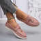 Lefu Womens Soft Leather Retro Lazy Step On Flats 16