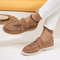 Lefu Womens Soft Leather Retro Lazy Step On Flats 19