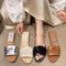 WovenComfort Women Woven Flat Slippers 3