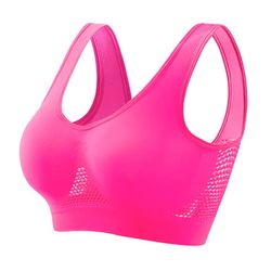 flexfit women yoga sport bra padded active crop top