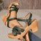 BraidWalk Women High Heel Gladiator Sandals 7