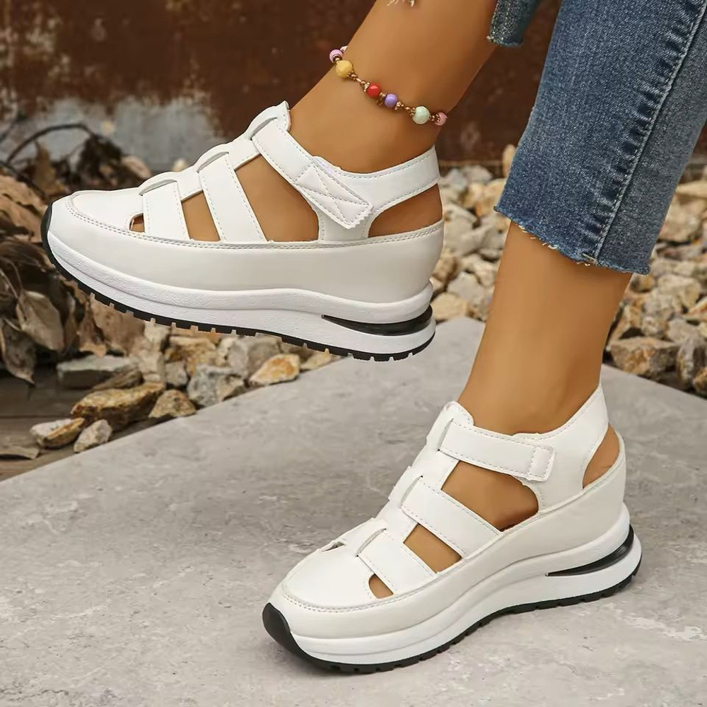 CareerEase Closed Toe Wedge Sandals 2