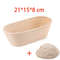 Rattan Bread Proofing Basket Oval Banneton For Sourdough 14