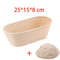 Rattan Bread Proofing Basket Oval Banneton For Sourdough 15