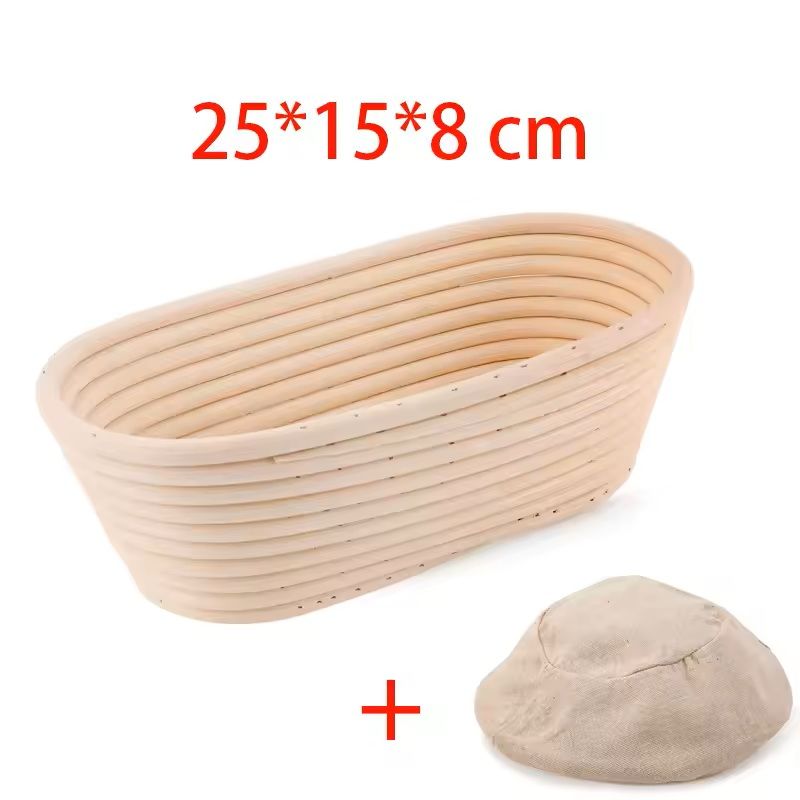 Rattan Bread Proofing Basket Oval Banneton For Sourdough 15