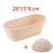 Rattan Bread Proofing Basket Oval Banneton For Sourdough 16