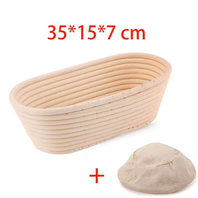 Rattan Bread Proofing Basket Oval Banneton For Sourdough 18
