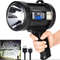 Rechargeable Spotlight 1000000 Lumens Handheld Flashlight With COB And Solar Panels 0