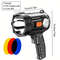 Rechargeable Spotlight 1000000 Lumens Handheld Flashlight With COB And Solar Panels 6